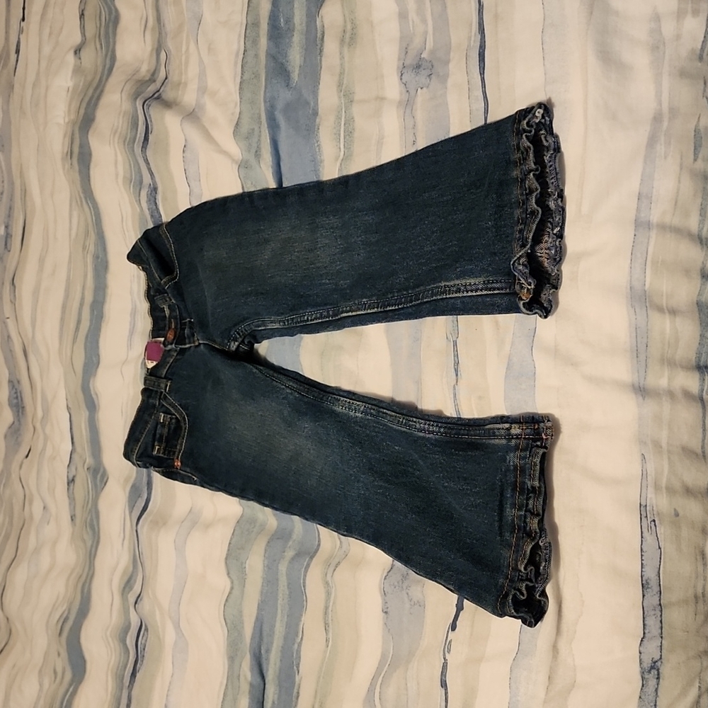 Very cute est 89 place ruffle flare jeans size 4T